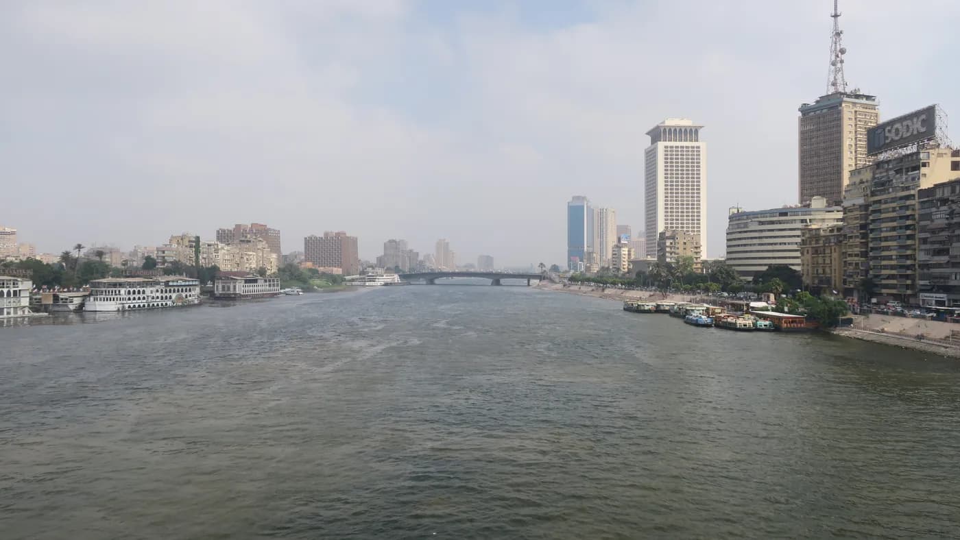 The Nile River and the Cairo skyline