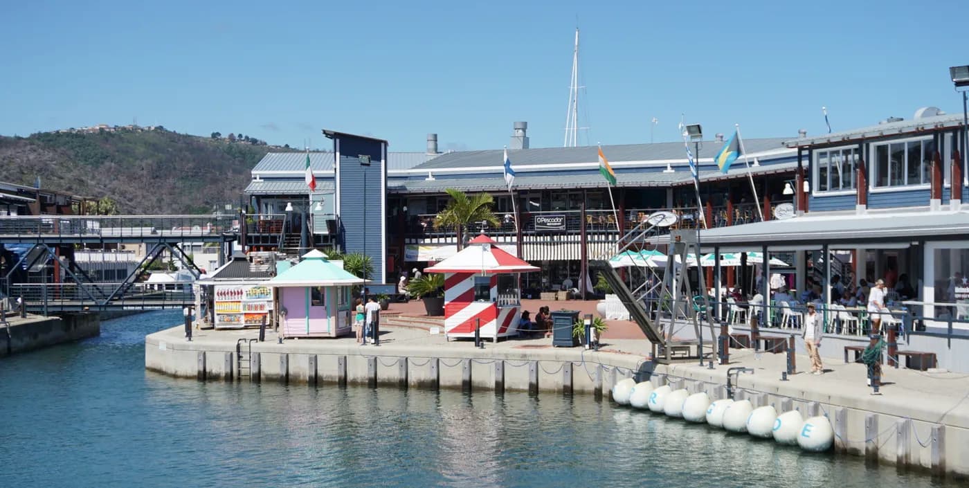 Marina waterfront in Knysna, South Africa